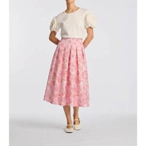 NEW WEILL ceylin long straight midi skirt in pink